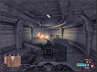The next phase of this mission is going to be very similar to the chase sequence from the second level of the campaign - Staying near the train #1 - Mission 6: From Hell's Heart - Crysis Warhead - Game Guide and Walkthrough