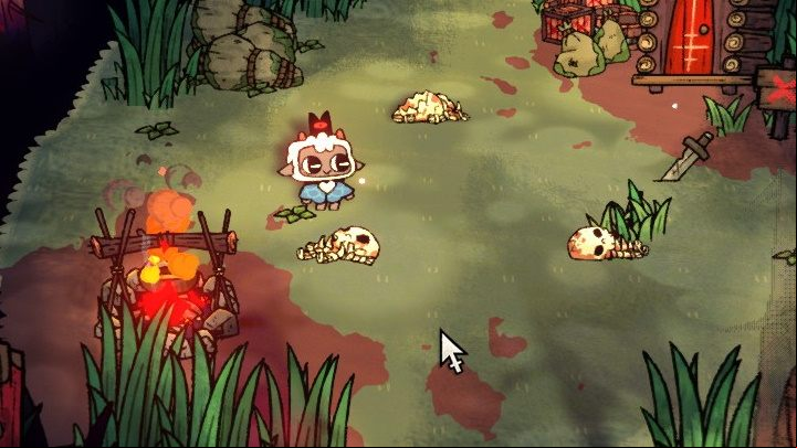 You can get Bones through - Cult of the Lamb: All Materials - Basics - Cult of the Lamb Guide