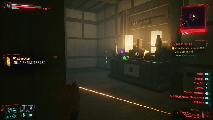 Walkthrough: your task is to get to the main temple and then access the computer - Cyberpunk 2077: Agent Saboteur - gigs, walkthrough, map - Westbrook - Cyberpunk 2077 Guide