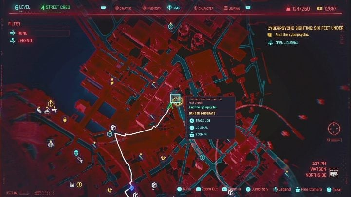 1 - Cyberpunk 2077: Six Feet Under - cyberpsycho sighting walkthrough - Cyberpsycho Sighting - mini-bosses - Cyberpunk 2077 Guide