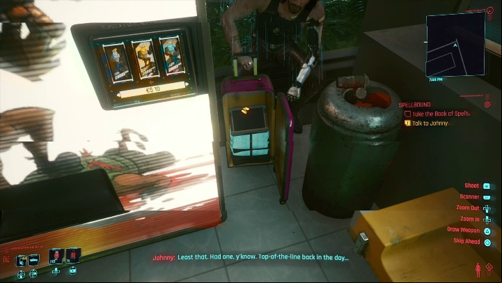 Regardless of what you choose, you have to go retrieve the item located across the street - Cyberpunk 2077: Spellbound - walkthrough - Exploration - Cyberpunk 2077 Guide