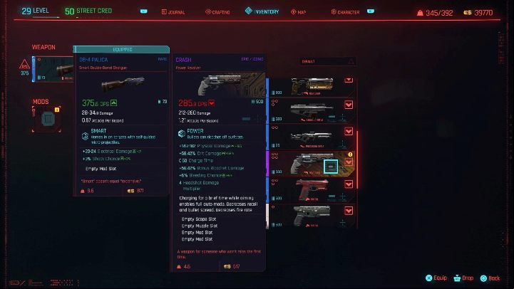 How to unlock: you will receive it from River during the Following the River side job - Cyberpunk 2077: Iconic weapons list - World Atlas - Cyberpunk 2077 Guide
