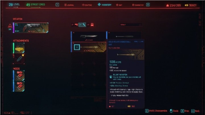 How to unlock: you can find it in the swimming pool during the Second Conflict side job - Cyberpunk 2077: Iconic weapons list - World Atlas - Cyberpunk 2077 Guide