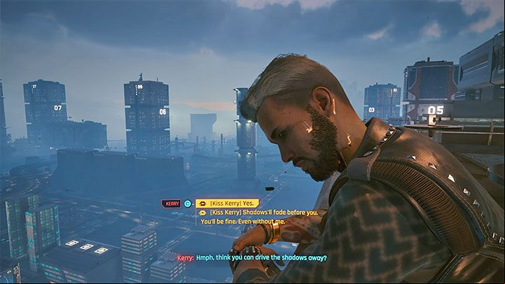 Regardless of the course of events in the lounge, Kerry will invite you to the terrace on the 42nd floor and that means you have to use the elevator again - Cyberpunk 2077: Off the Leash (Kerry) - walkthrough - Storyline quests - Cyberpunk 2077 Guide