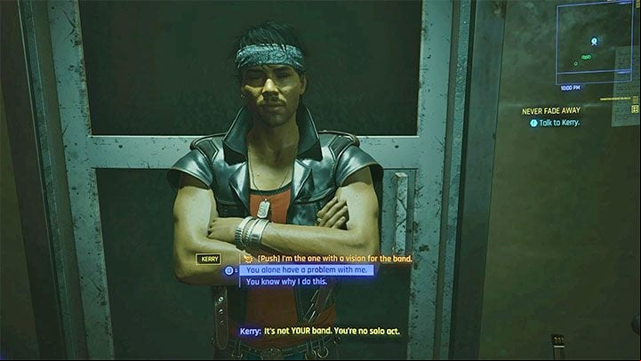 You won't get to meet Kerry personally (that is, while playing as V) for a big chunk of the game - Cyberpunk 2077: Kerry Eurodyne - romance/sex - Romances - Cyberpunk 2077 Guide