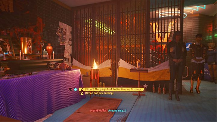 Misty will not want to take part in funeral ceremonies due to Mama Welles' reluctance towards her - Cyberpunk 2077: Heroes walkthrough - Storyline quests - Cyberpunk 2077 Guide