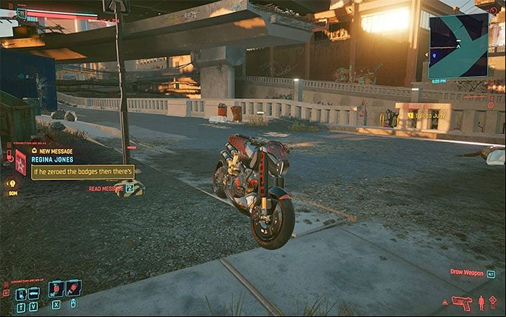 Each vehicle can move automatically and in theory, they should be able to reach the place where the main character stands - Cyberpunk 2077: How to call vehicle? - Exploration - Cyberpunk 2077 Guide