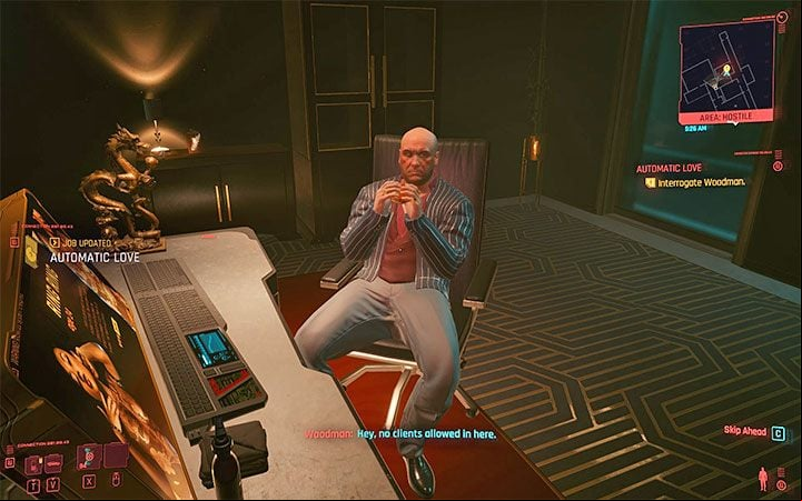 Woodman - Oswald Forrest is the head of Clouds, which specializes in renting the so-called Dolls - Cyberpunk 2077: How to beat Woodman? - Bosses - Cyberpunk 2077 Guide