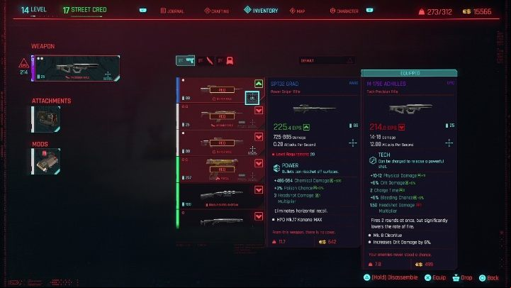 Attributes are directly linked to proficiency in using weapons - Cyberpunk 2077: Character development Guide - Basics - Cyberpunk 2077 Guide
