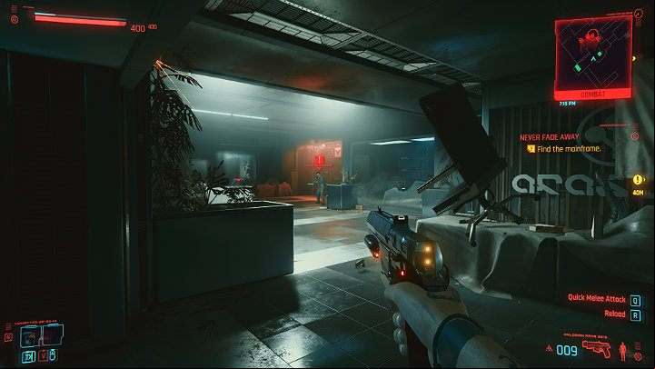 The building is full of agents so you will have to fight again - Cyberpunk 2077: Transmission walkthrough - Act 2 - Cyberpunk 2077 Guide