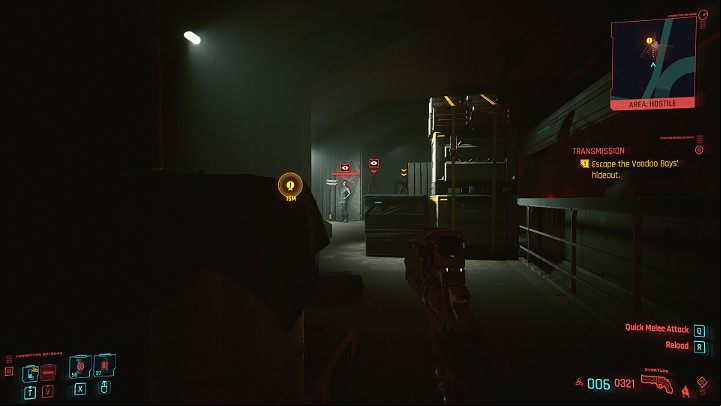 Now you have to get out of the hideout - Cyberpunk 2077: Transmission walkthrough - Act 2 - Cyberpunk 2077 Guide