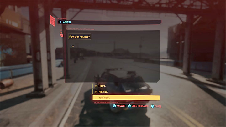 Depending on the ending you have chosen, you can later receive various messages from Delamain or freed cabs - Cyberpunk 2077: Dont Lose Your Mind walkthrough - Exploration - Cyberpunk 2077 Guide