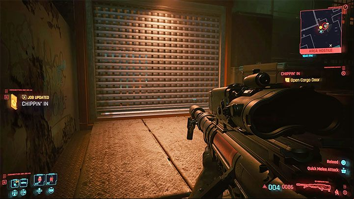 Getting through the docks by stealth is not obligatory, but it can make things much easier for you - Cyberpunk 2077: Chippin In (Rogue, Johnny) - walkthrough - Storyline quests - Cyberpunk 2077 Guide