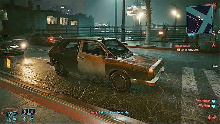 Kerry will have a job that he needs V's help for - Cyberpunk 2077: Rebel! Rebel! (Kerry) - walkthrough - Storyline quests - Cyberpunk 2077 Guide