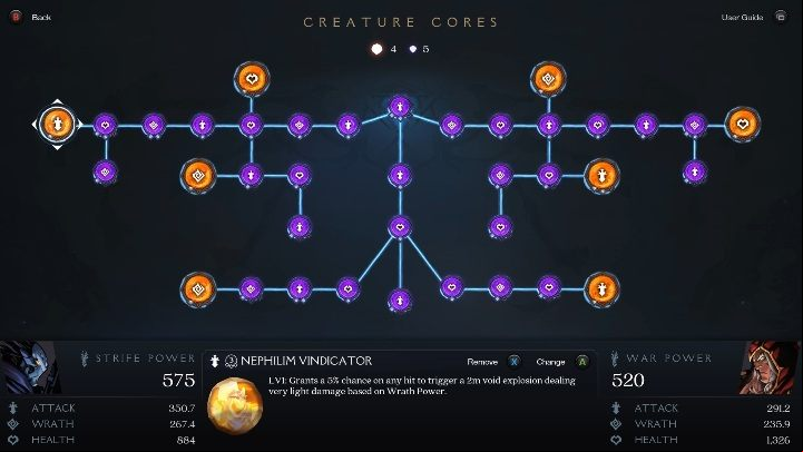 If you put a core in the wrong slot, then itll give you much less power than it should - Creature cores in Darksiders Genesis - Heroes development and combat - Darksiders Genesis Guide