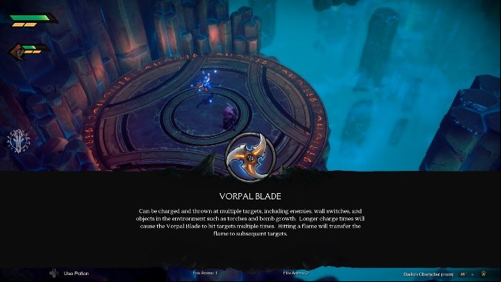 After that, you will get Vorpal Blade - How to open the Trickster Door in the Void Chapter 1 in Darksiders Genesis? - Puzzles - Darksiders Genesis Guide