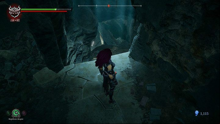 Going further, you will encounter a stone statue with the shape of a snake - smash it to obtain one fragment - Nether | Darksiders 3 Walkthrough - Walkthrough - Darksiders 3 Guide