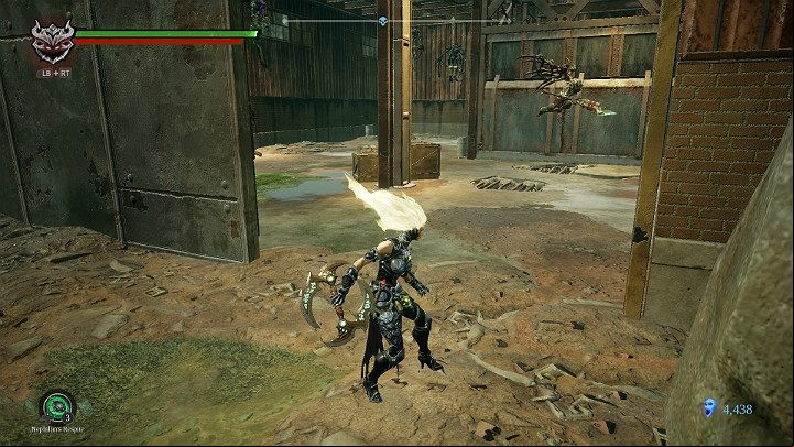 Inside youll come across a patrolling demon - Hangmans tree | Darksiders 3 Walkthrough - Walkthrough - Darksiders 3 Guide