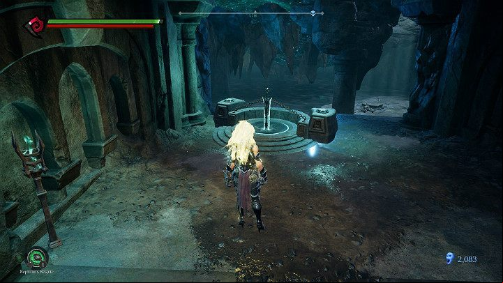 The sword is located to the left - Forgotten Lake | Darksiders 3 Walkthrough - Walkthrough - Darksiders 3 Guide