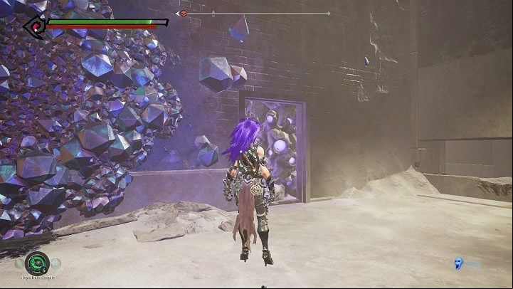 Walk on the footbridge and then roll over the wall - The Lowlands | Darksiders 3 Walkthrough - Walkthrough - Darksiders 3 Guide
