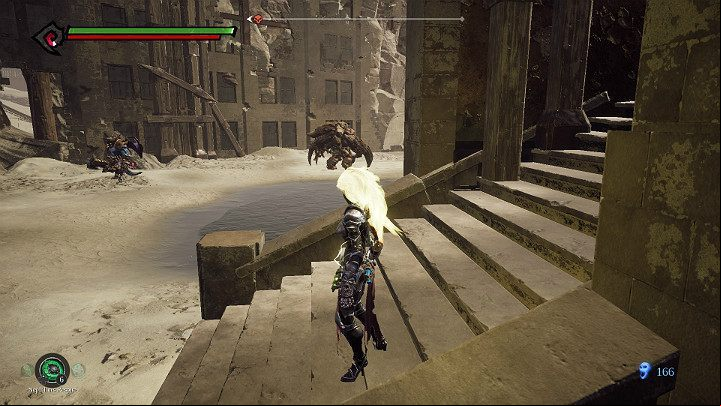 When you leave the building, youll have to fight two berserkers and a few smaller enemies - The Lowlands | Darksiders 3 Walkthrough - Walkthrough - Darksiders 3 Guide