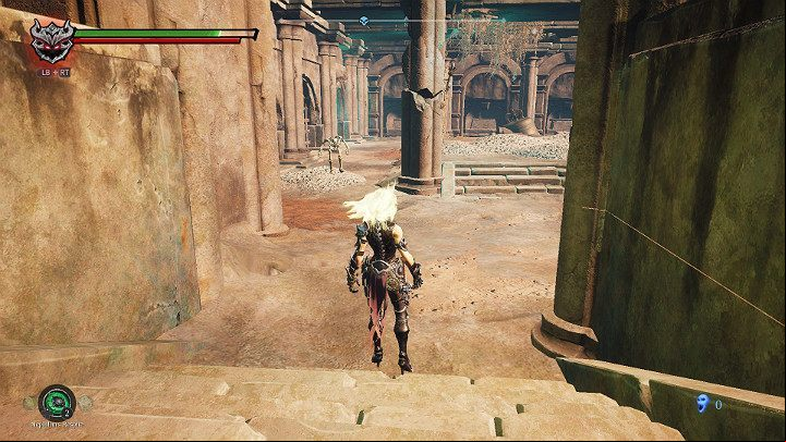 When you return to the middle of the crypt, some skeletons will come out of the ground and charge at you - South End | Darksiders 3 Walkthrough - Walkthrough - Darksiders 3 Guide