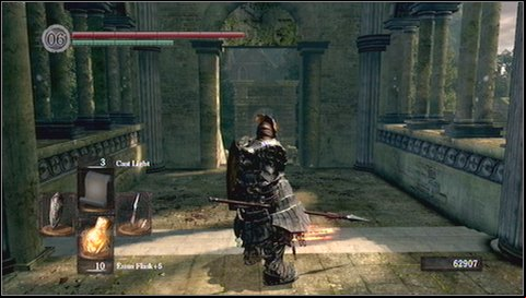 Run through a long age between columns - Undead Parish - p. 3 | Walkthrough - Walkthrough - Dark Souls Game Guide & Walkthrough