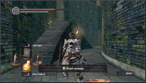 Inside the tower youll find a shortcut to a previous location and more precisely to an aqueduct, so you might take a look there - Depths - p. 1 | Walkthrough - Walkthrough - Dark Souls Game Guide & Walkthrough