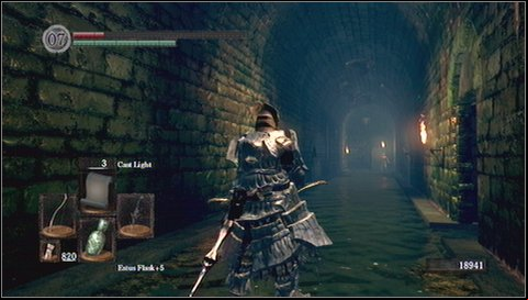 There is a closed door at the end of the corridor - you should it - Depths - p. 2 | Walkthrough - Walkthrough - Dark Souls Game Guide & Walkthrough