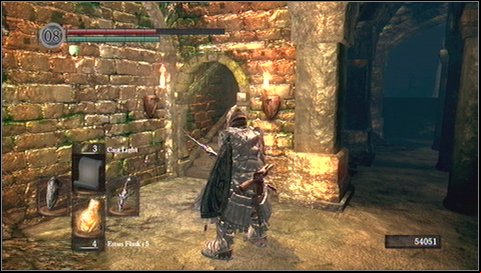 Once you get to the upper floor, open the door - Depths - p. 3 | Walkthrough - Walkthrough - Dark Souls Game Guide & Walkthrough