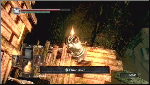 Keep going on wooden walkways - youll encounter a new enemy type: Cragspidera - Blighttown - p. 3 | Walkthrough - Walkthrough - Dark Souls Game Guide & Walkthrough