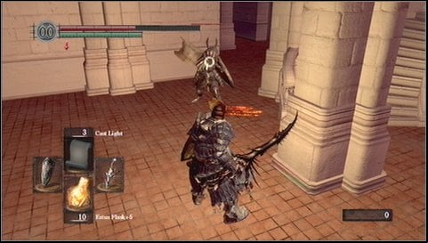 Go to the end of the chamber and turn to the door on the left - Anor Londo - p. 4 | Walkthrough - Walkthrough - Dark Souls Game Guide & Walkthrough