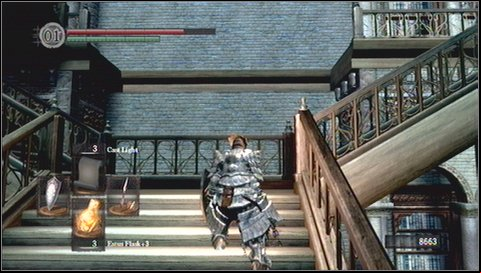 After exploring above path, return to the room, where youve descended the ladder - The Dukes Archives II - p. 2 | Walkthrough - Walkthrough - Dark Souls Game Guide & Walkthrough