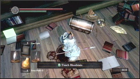 In an adjacent chamber, also full of books but a bit larger, youll find two more chest (you should find there: Archive Tower Giant Cell Key - a key to the location where octopuses were kept, Crystal Ember and Channelers armor) - WARNING, one of them is Mimic (hit it before opening) - The Dukes Archives II - p. 2 | Walkthrough - Walkthrough - Dark Souls Game Guide & Walkthrough