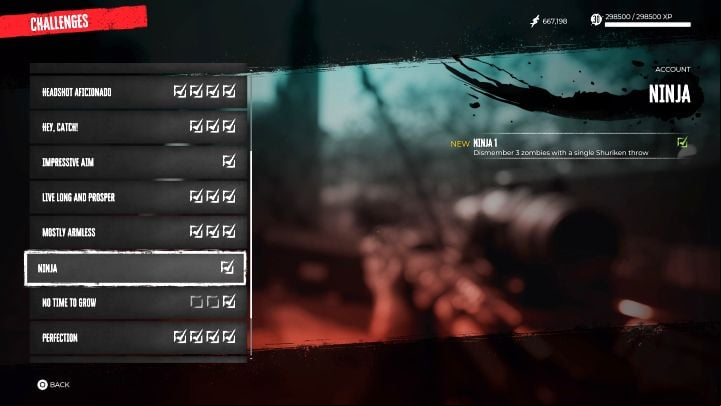 Ninja is one of the combat challenges - Dead Island 2: How to the Ninja challenge? - FAQ - Dead Island 2 Guide