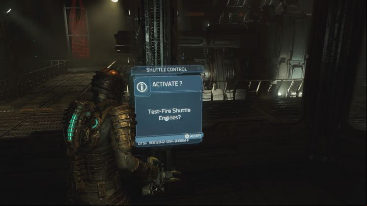Go to the Shuttle Bay Controls room and interact with the terminal - Dead Space Remake: End of Days - Main missions - Dead Space Remake Guide