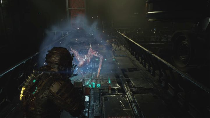 Your goal is to get the hunter behind the shuttle, to the location where the engine test took place - Dead Space Remake: End of Days - Main missions - Dead Space Remake Guide