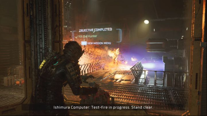Now you have to quickly run to the control room and test the engines again - Dead Space Remake: End of Days - Main missions - Dead Space Remake Guide