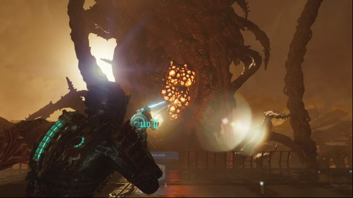In the second phase of the fight, the Hive Mind's weak point will be the chest glands - Dead Space Remake: How to defeat the final boss Hive Mind? - Bosses - Dead Space Remake Guide