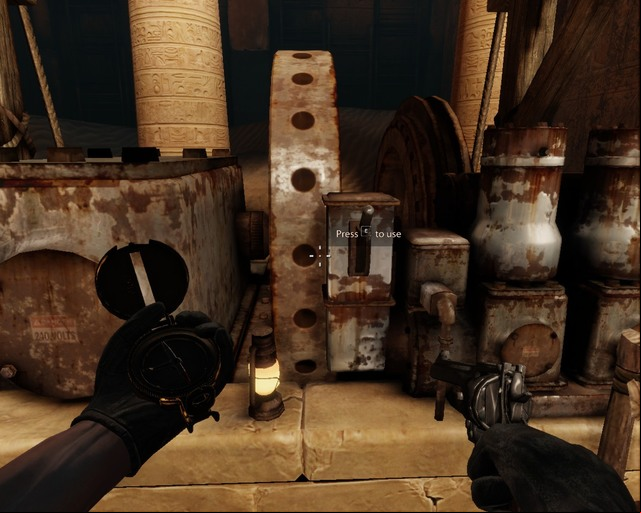 This lever will start the elevator. - Sands of Sakkara | Walkthrough - Walkthrough - Deadfall Adventures Game Guide & Walkthrough