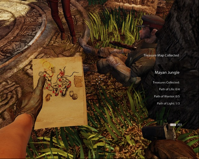 The map you found will be helpful. - Mayan Jungle | Walkthrough - Walkthrough - Deadfall Adventures Game Guide & Walkthrough