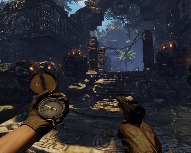 Keep going this way while watching out for traps. - Mayan Jungle | Walkthrough - Walkthrough - Deadfall Adventures Game Guide & Walkthrough