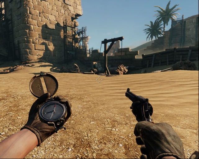 Another one next to a crane. - Sand of Sakkara | Treasures - Treasures - Deadfall Adventures Game Guide & Walkthrough
