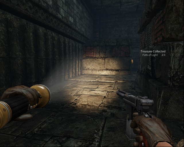 Can you see a golden skull on the screenshot? Switch it to find two treasures. - Xibalba | Treasures - Treasures - Deadfall Adventures Game Guide & Walkthrough