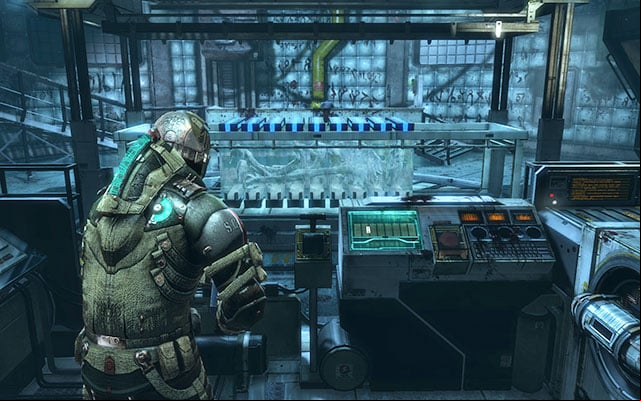 After proper rearranging all pieces, Rosetta should be completed - so now it is time to start the machine - Arrange Rosetta at the sample array | 15: A Change of Fortitude - 15: A Change of Fortitude - Dead Space 3 Game Guide