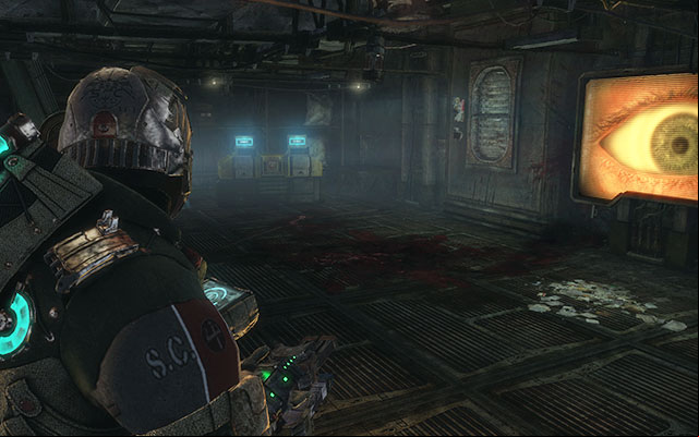 In the next room a recording is played - there is a supply crate youre looking for in the corner - Scavenge the 163rd Reaper Barracks | Side missions: Reaper Barracks - Side missions: Reaper Barracks - Dead Space 3 Game Guide