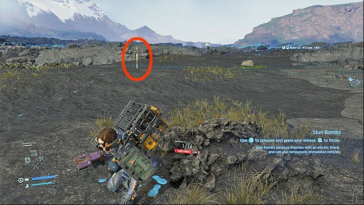 Each MULE camp is surrounded by poles with sensors - Fighting with MULE (living opponents) in Death Stranding - Basics - Death Stranding Guide