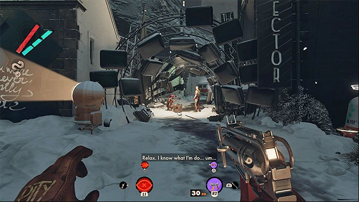 You can learn about this mission while visiting Karl's Bay during the evening - Deathloop: Super Shifty - walkthrough - The clues of the arsenal - Deathloop Guide