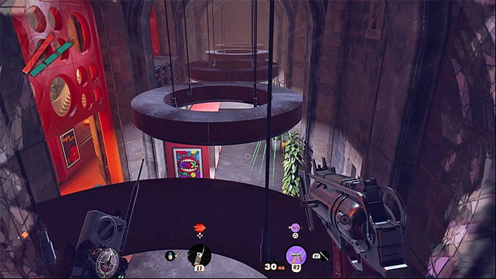 When exploring the locations available in the game, that you don't have to remain on the ground; you can look for climbing spots and reach the rooftops or high shelves - Deathloop: Exploring the world - Basics - Deathloop Guide