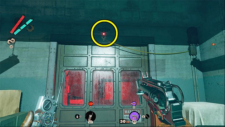 You can sprint to the exit or use Shift on the high ledges after leaving the room - Deathloop: Afternoon Delight - walkthrough - Visionary Leads - Deathloop Guide